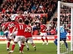 Manchester City vs Nottingham Forest: Josko Gvardiol scores City's first goal.