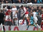 Arsenal vs Tottenham Hotspur: Arsenal's Kai Havertz scores their third goal.